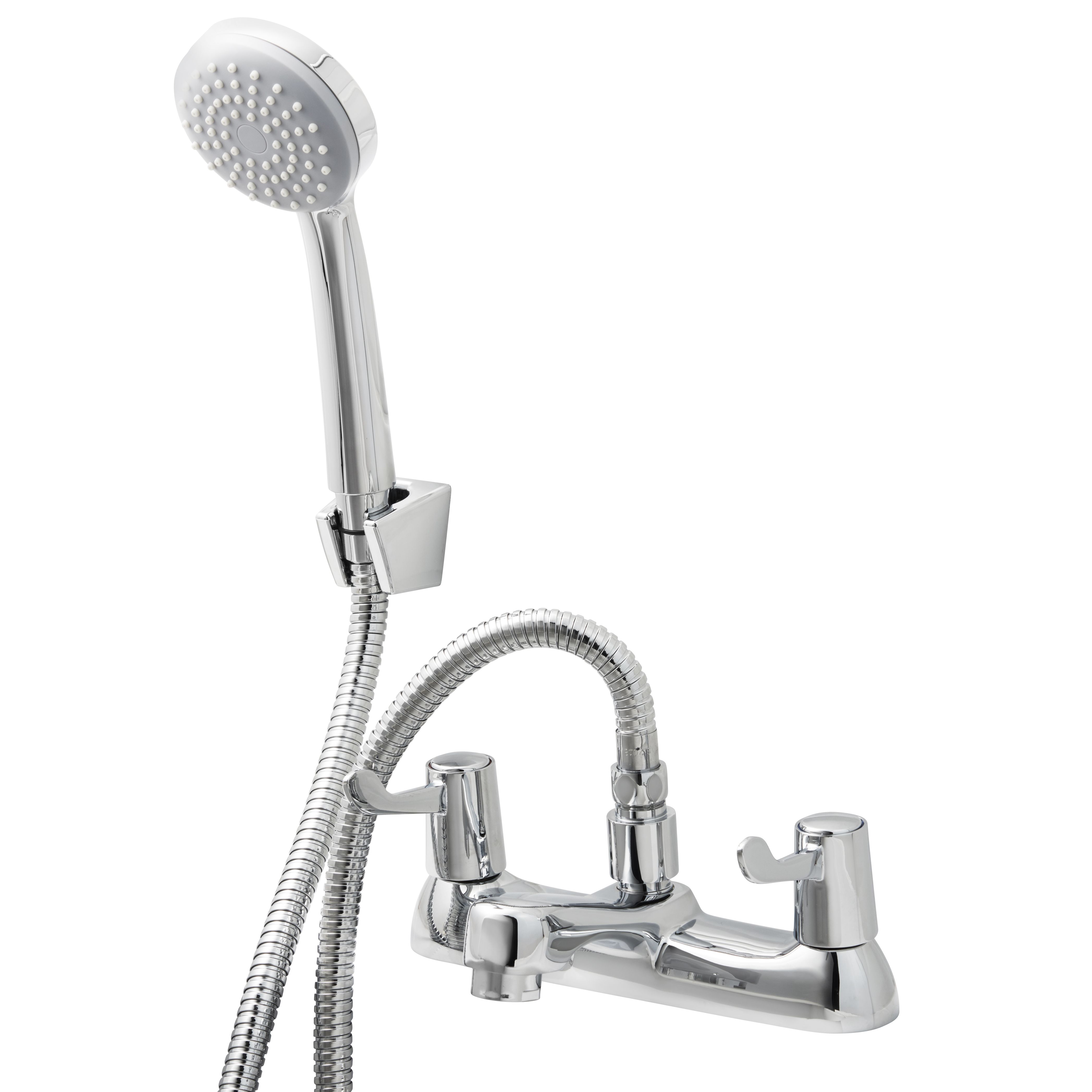 GoodHome Netley 2 Tap Hole Shower mixer Tap