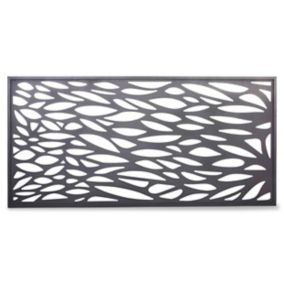 GoodHome Neva Decorative Untreated Metal 1/2 Fence panel (W)1.79m (H)0.88m