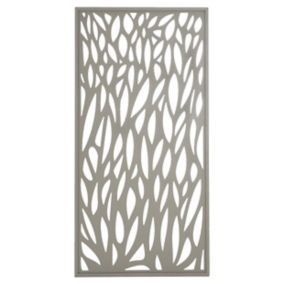 GoodHome Neva Leaf 1/2 Fence panel (W)0.88m (H)1.79m
