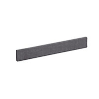 GoodHome Neva Polyethylene (PE) Deck finishing end cap Grey (L) 145mm (W) 21mm, Pack of 10