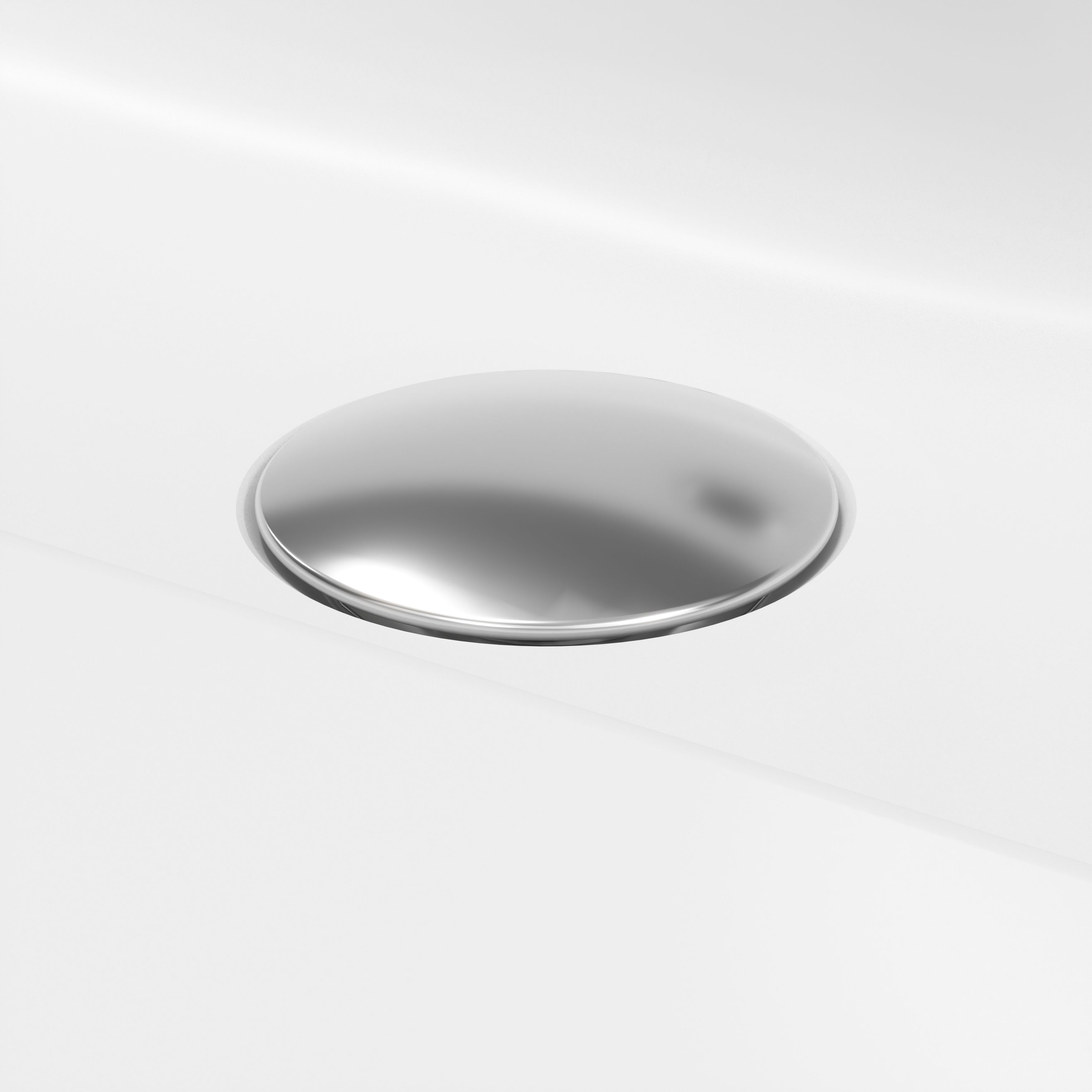 GoodHome Nevado Satin White Rectangular Vanity Basin (W)80.4cm
