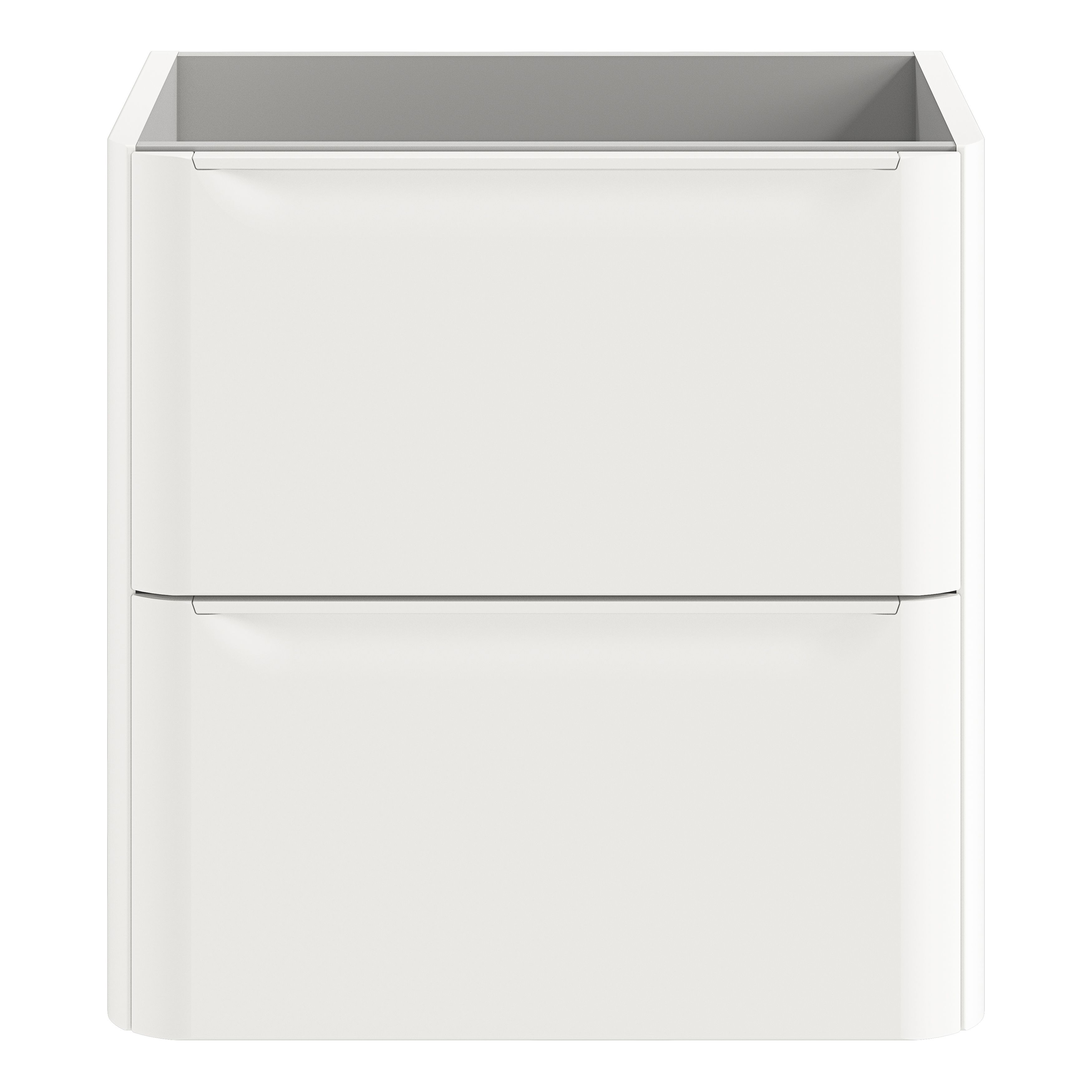 GoodHome Nevado Standard Matt White Wall-mounted Bathroom Vanity unit (H) 600mm (W) 600mm