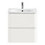 GoodHome Nevado Standard Matt White Wall-mounted Bathroom Vanity unit (H) 600mm (W) 600mm