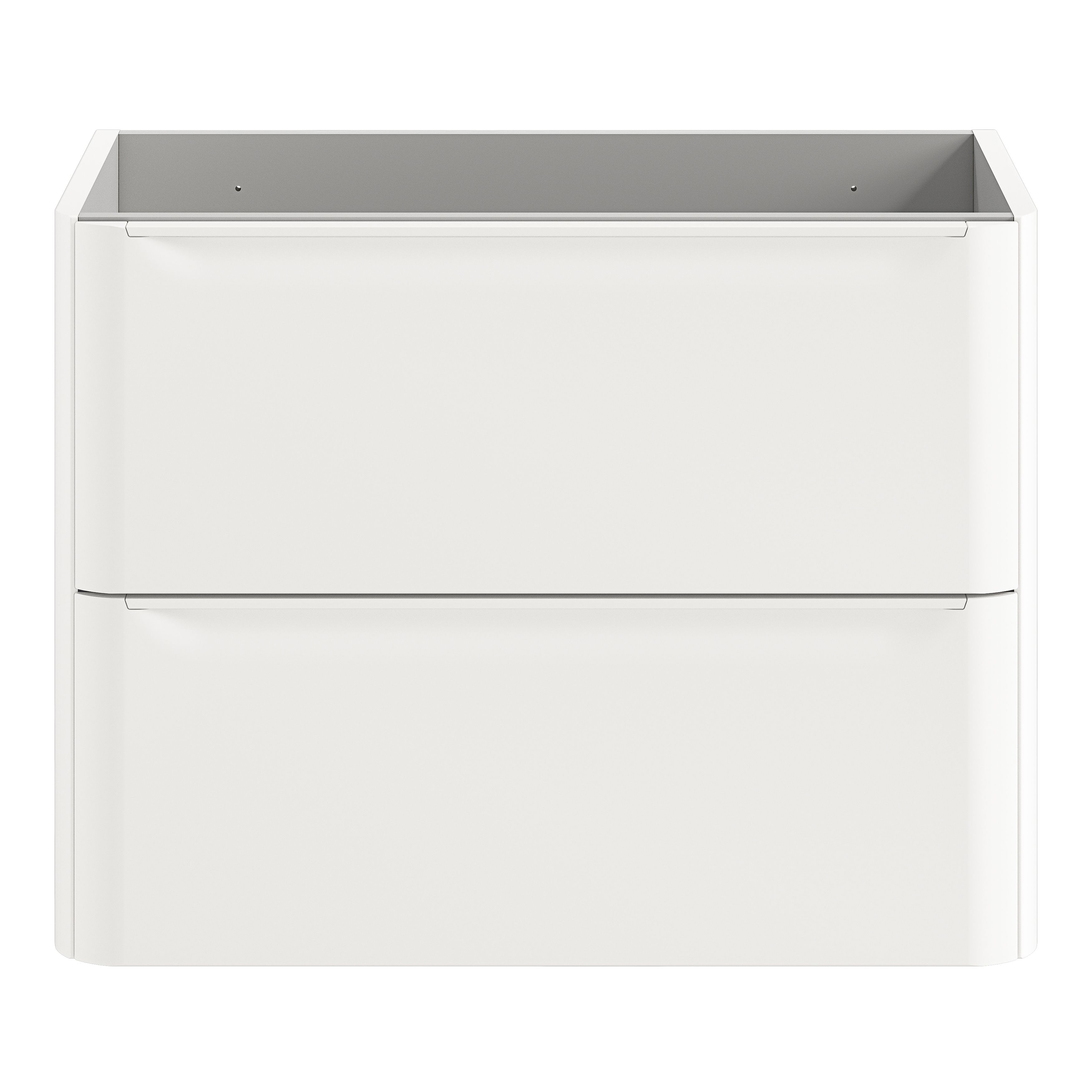 GoodHome Nevado Standard Matt White Wall-mounted Bathroom Vanity unit (H) 600mm (W) 800mm