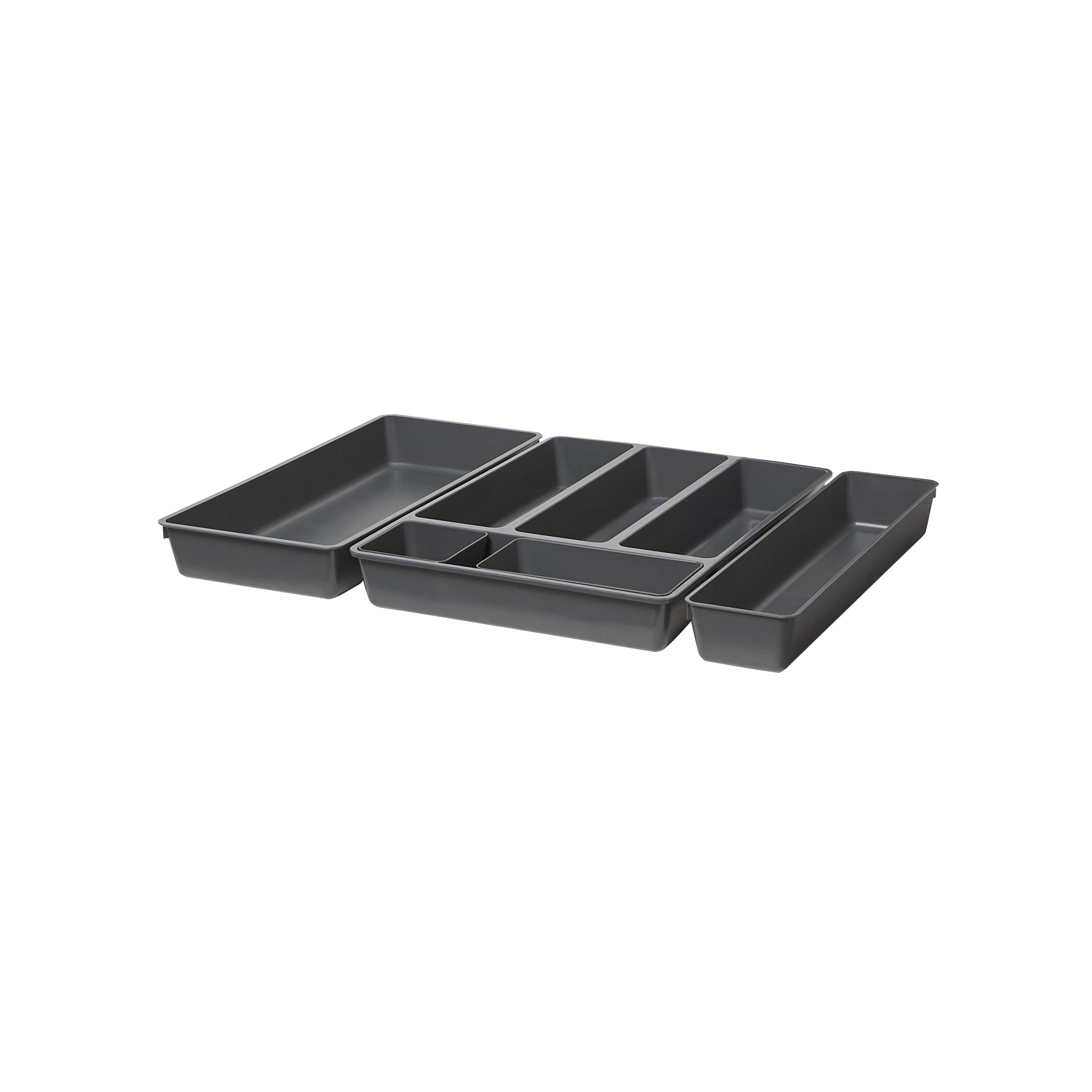 GoodHome Nitaki ABS plastic Non-adjustable Cutlery tray, (H)600mm (W)198mm