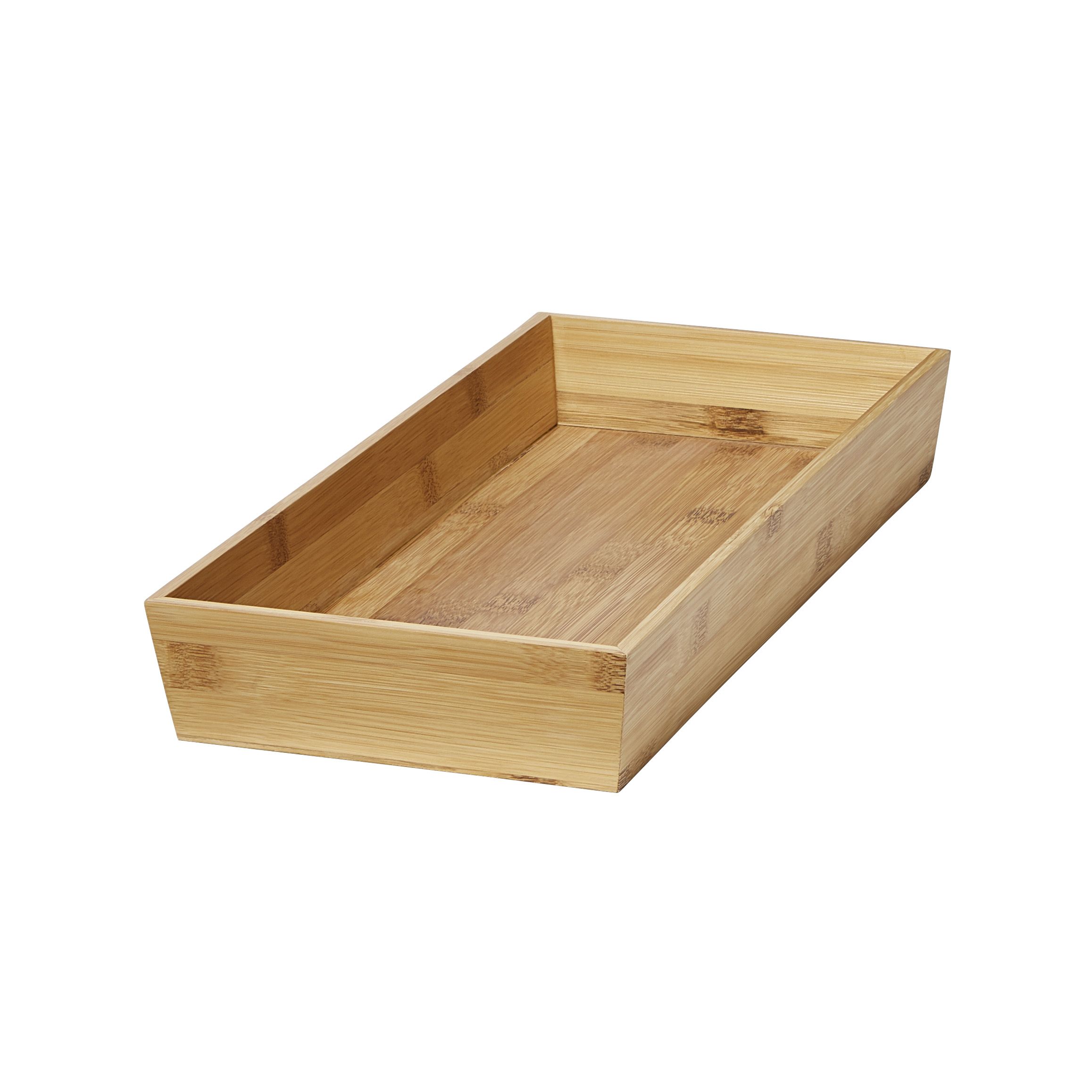 GoodHome Nitaki Bamboo & MDF Non-adjustable Cutlery tray, (H)60mm (W)198mm