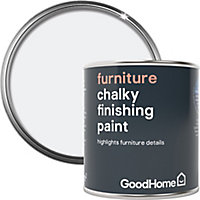 GoodHome North pole (Brilliant white) Chalky effect Furniture paint, 125ml