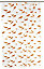 GoodHome Nosara Transparent & orange Goldfish Shower curtain (H)200cm (W)180cm