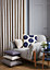GoodHome Novan Linen Plain Indoor Cushion (L)60cm x (W)40cm