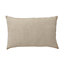 GoodHome Novan Plain Linen Cushion (L)60cm x (W)40cm