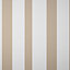 GoodHome Nypa Beige & white Fabric effect Striped Textured Wallpaper Sample
