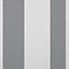 GoodHome Nypa Grey & white Fabric effect Striped Textured Wallpaper Sample