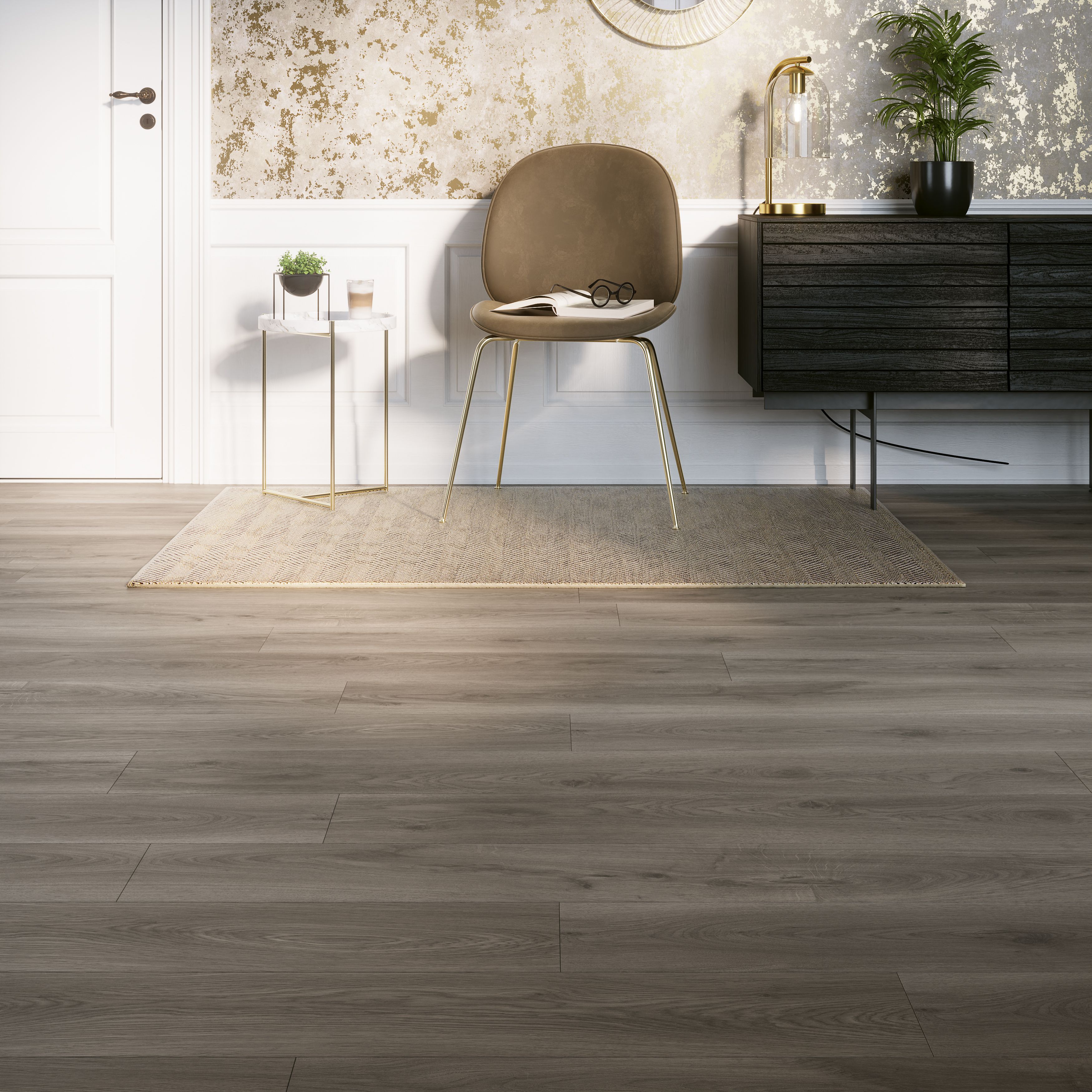 Grey laminate deals flooring b&q