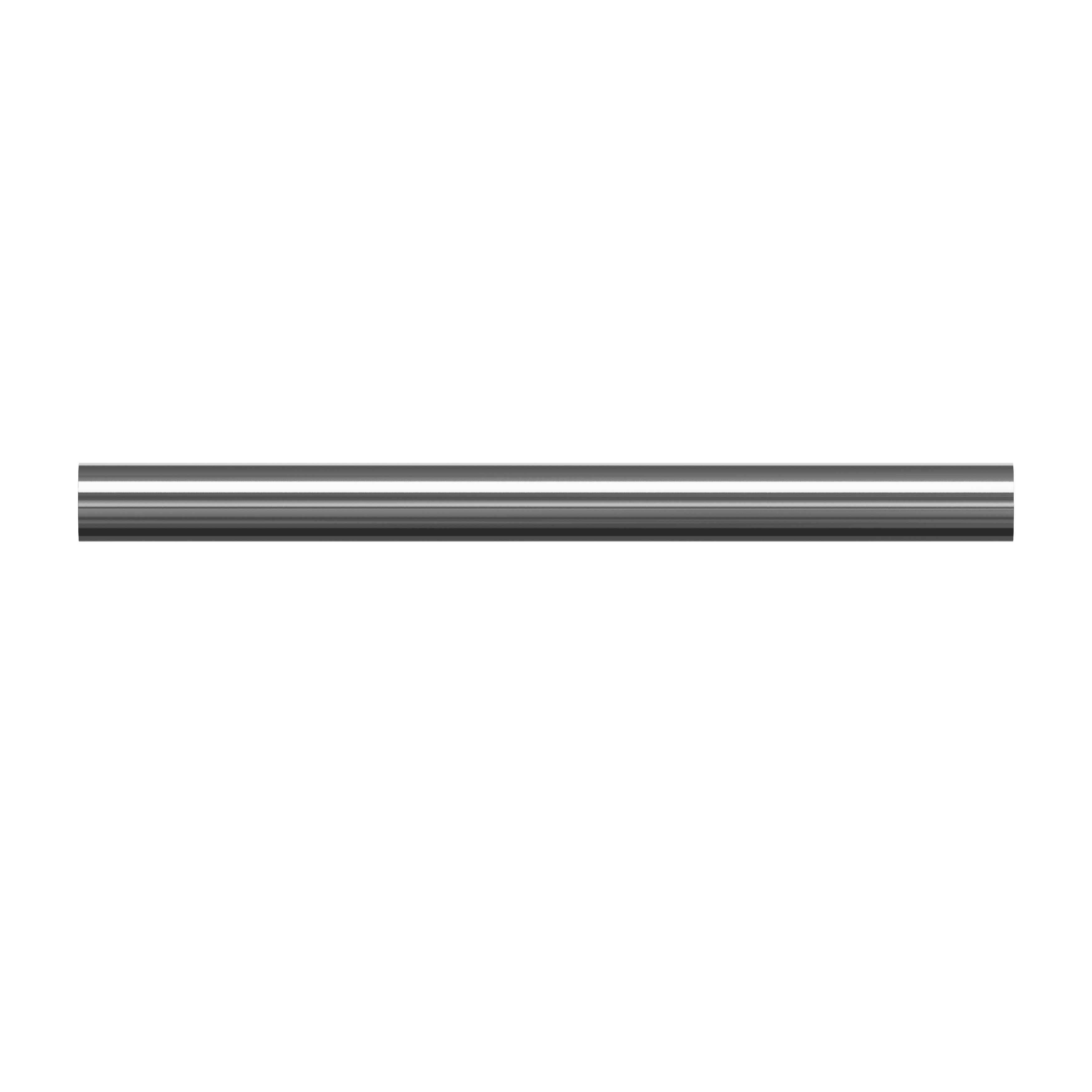 GoodHome Olympe Grey Chrome effect Extendable Ball Single curtain pole set Set, (L)2000mm-3300mm (Dia)28mm