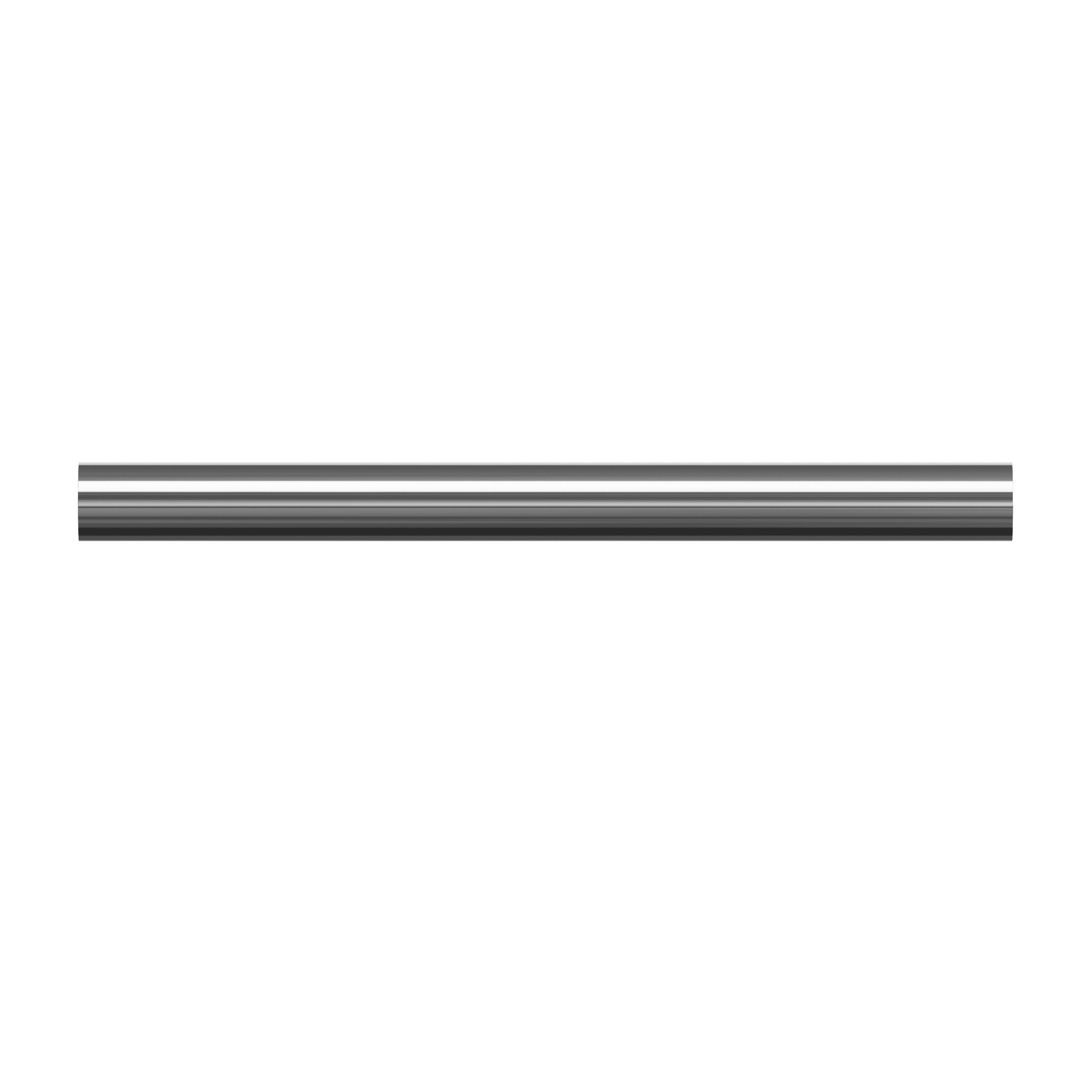GoodHome Olympe Grey Chrome effect Extendable Swirl Single curtain pole set, (L)1200mm-2100mm (Dia)28mm