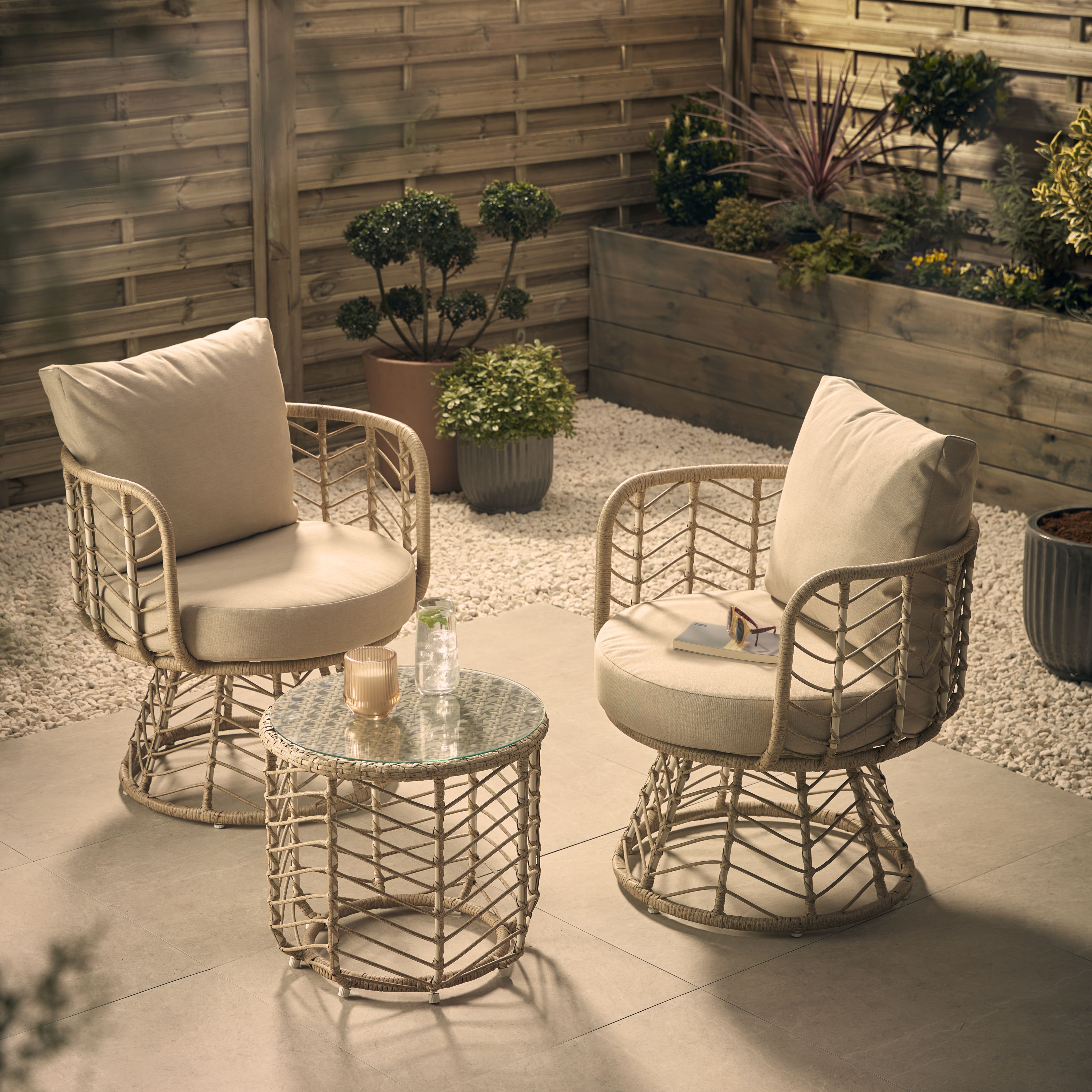 Omalos Metal 2 seater Bistro set
