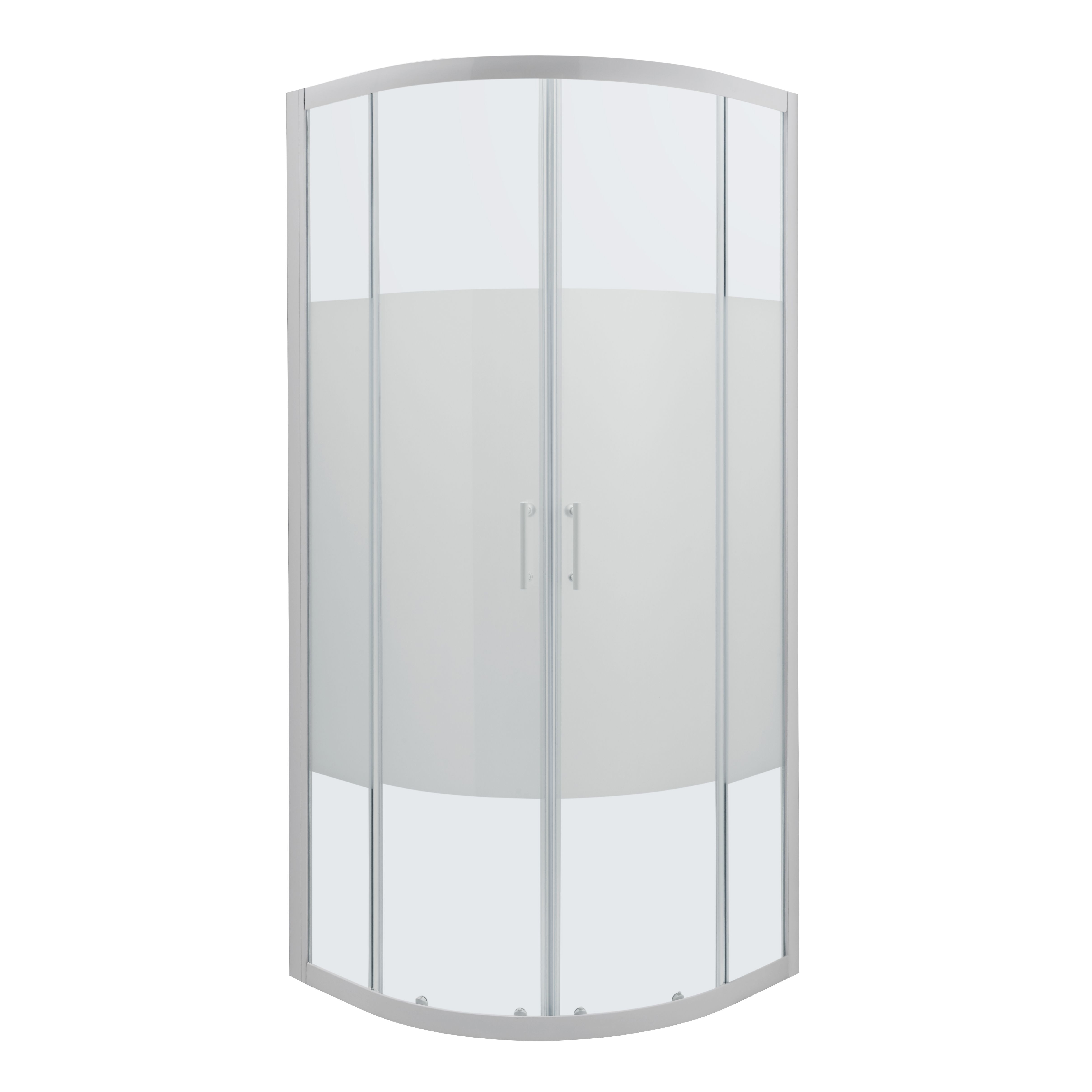 GoodHome Onega Quadrant Shower Enclosure & tray - Corner entry double sliding door (H)190cm (W)80cm (D)80cm