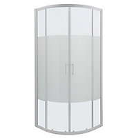 GoodHome Onega Quadrant Shower Enclosure & tray - Corner entry double sliding door (H)190cm (W)90cm (D)90cm