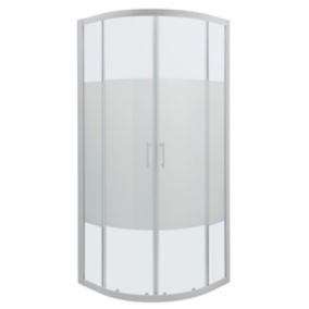 GoodHome Onega Quadrant Shower Enclosure & tray - Corner entry double sliding door (H)190cm (W)90cm (D)90cm