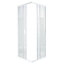 GoodHome Onega Square Shower Enclosure & tray - Corner entry double sliding door (H)190cm (W)80cm (D)80cm