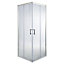 GoodHome Onega Square Shower Enclosure & tray with Corner entry double sliding door (W)900mm (D)900mm