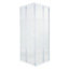 GoodHome Onega White Square Shower Enclosure & tray with Corner entry double sliding door (W)760mm (D)760mm