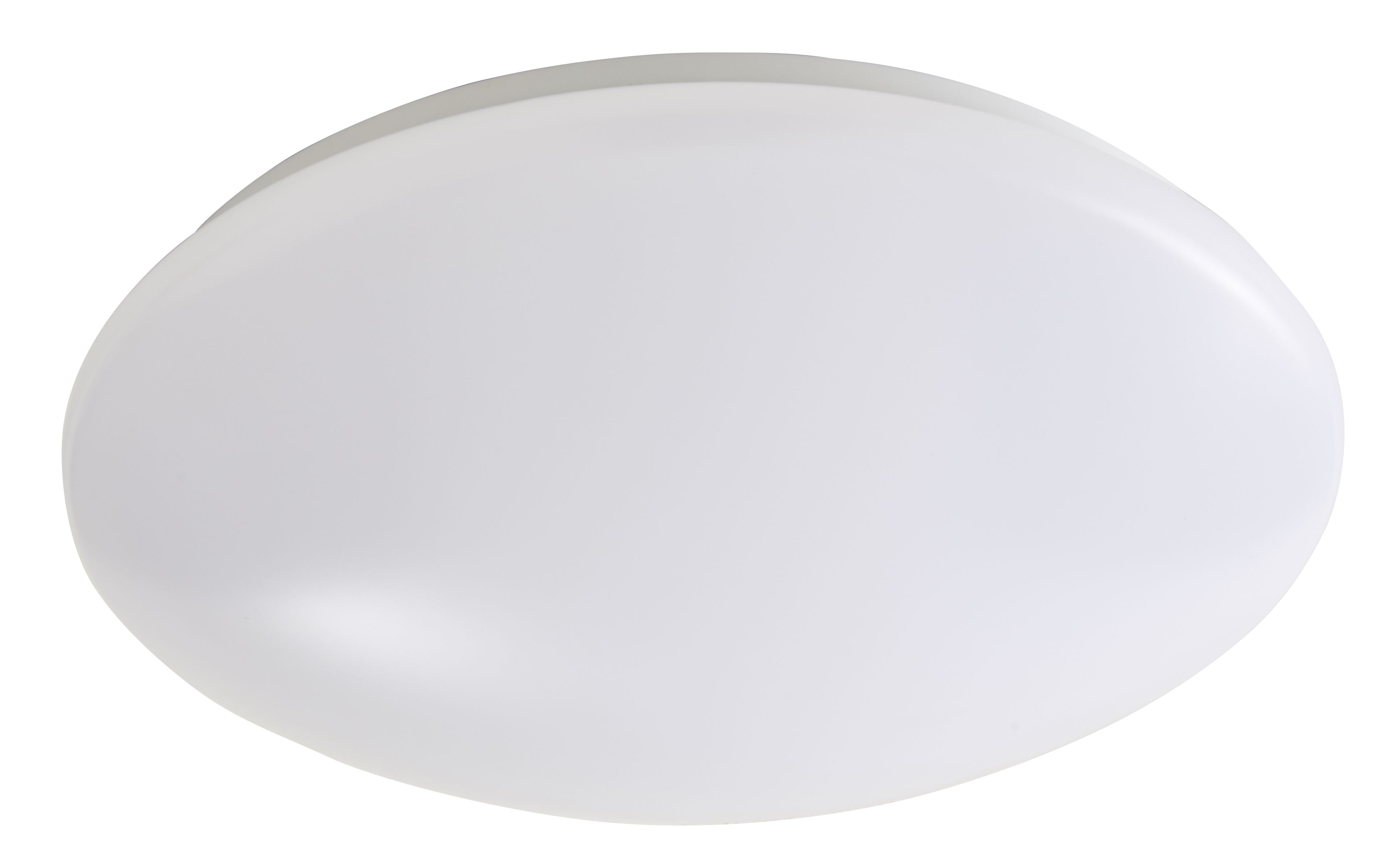 GoodHome Ops Brushed Metal & plastic White LED Ceiling light
