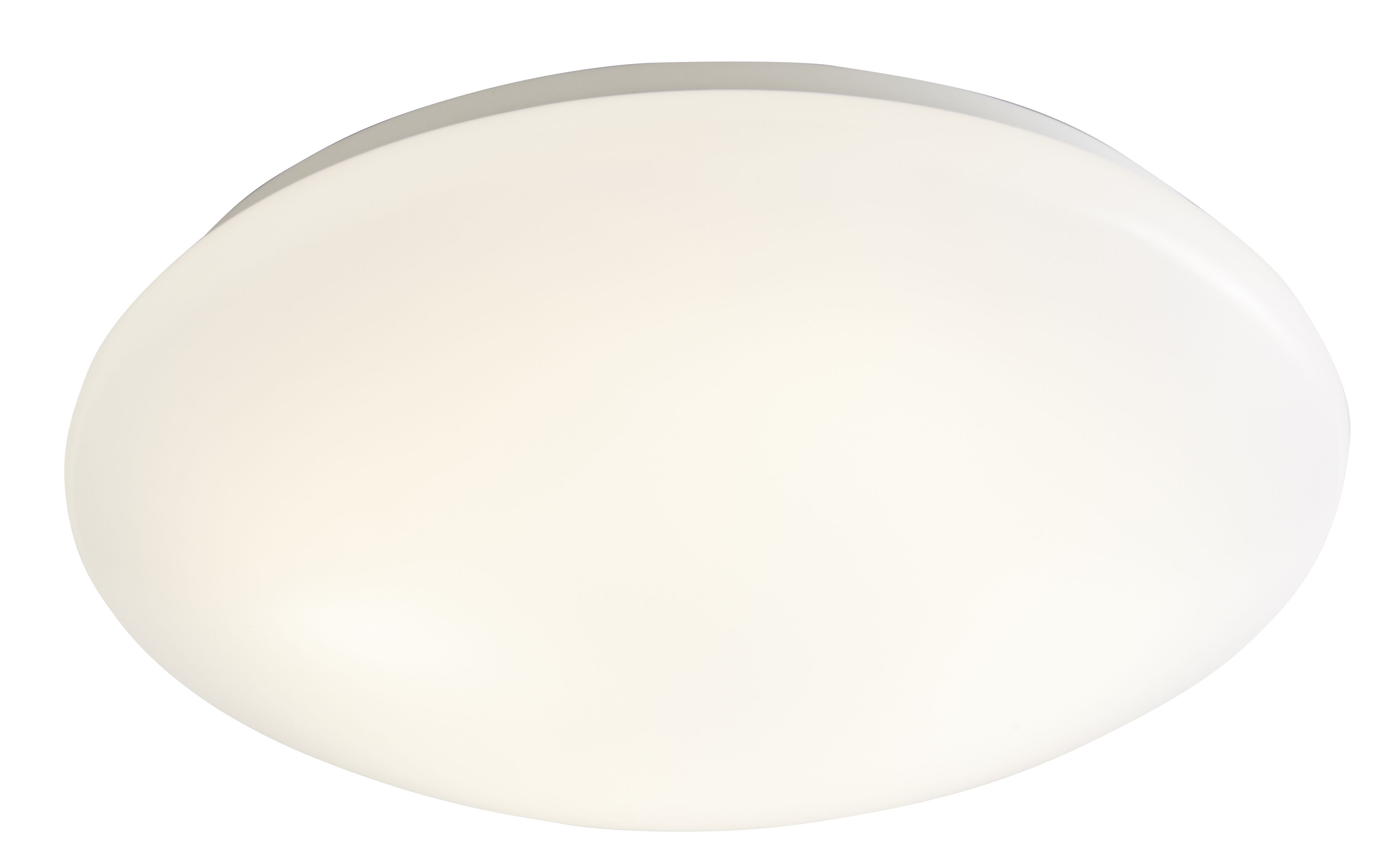 GoodHome Ops Brushed Metal & plastic White LED Ceiling light