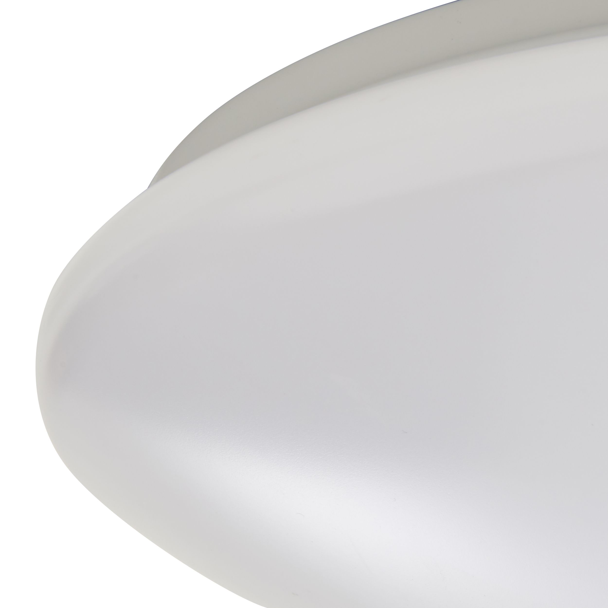 GoodHome Ops Brushed Metal & plastic White LED Ceiling light