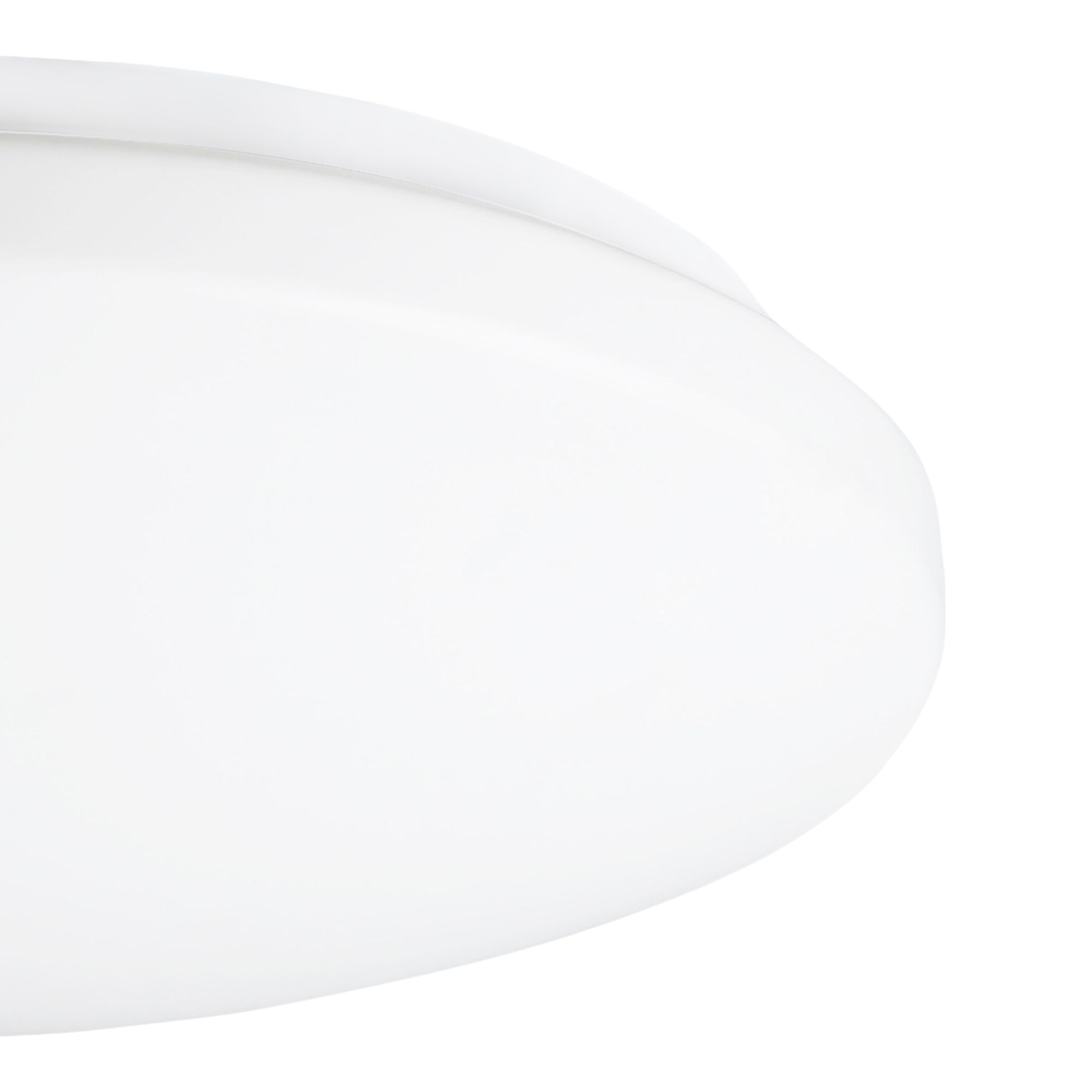 GoodHome Ops Brushed Metal & plastic White LED Ceiling light