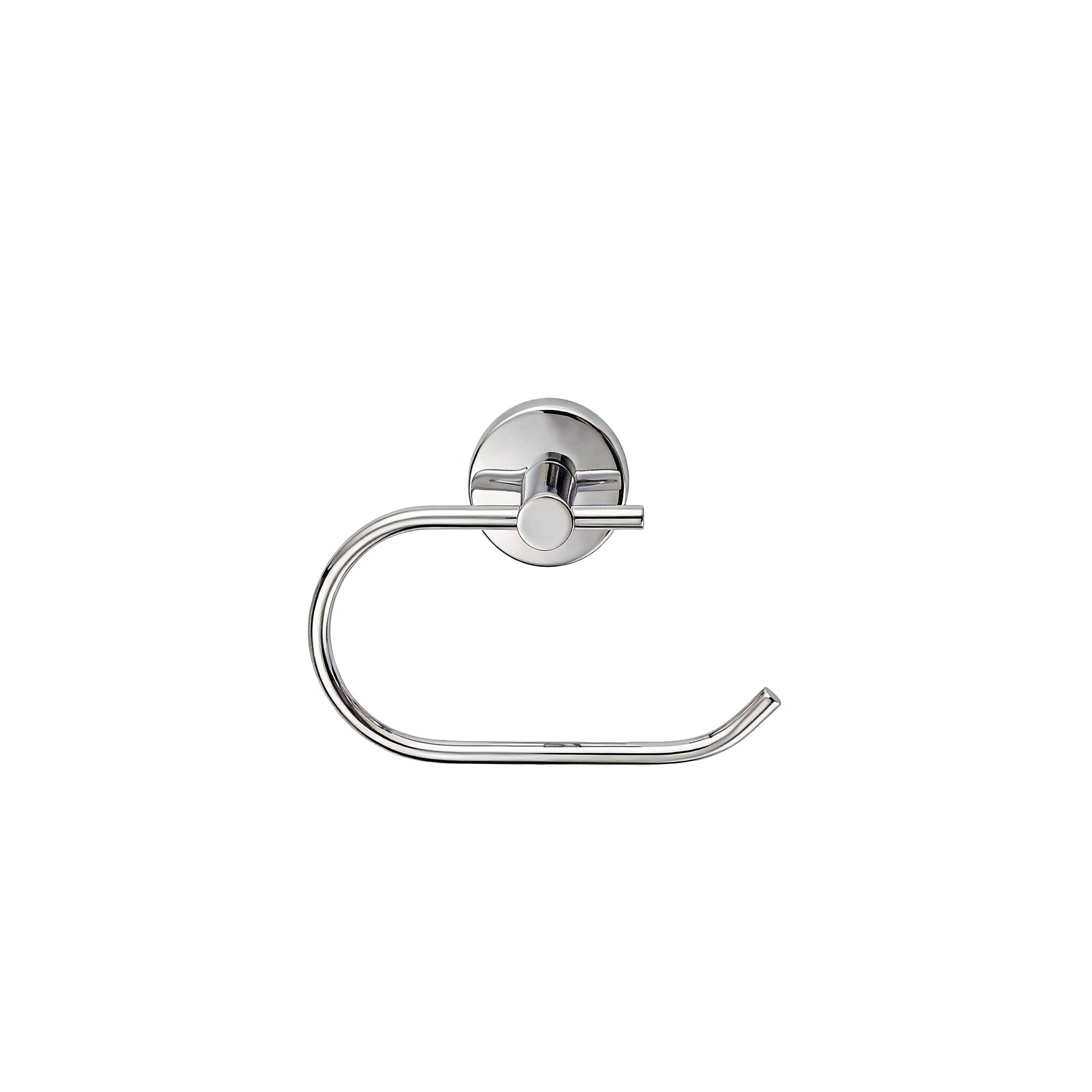 GoodHome Ormara Polished Silver effect Wall-mounted Toilet roll holder (H)104mm (W)162mm