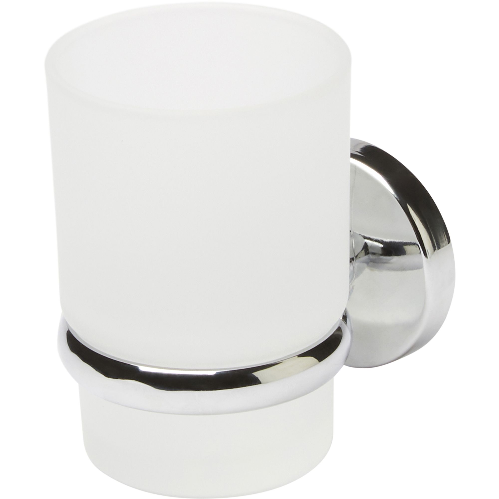 GoodHome Ormara Silver Chrome effect Wall-mounted Toothbrush holder
