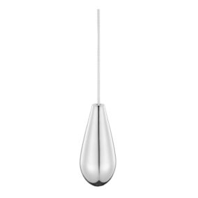 GoodHome Ormara Silver effect Zinc alloy Light pull