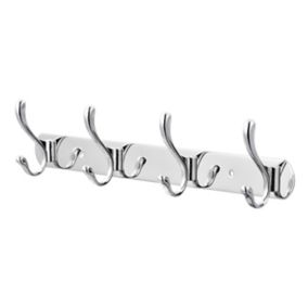 S-Hooks for Hanging, Pack of 24, in Silver, Metal Hooks for up to Diameter  25 mm Rods, Length 68 mm, S Hooks for Kitchen, Clothes Rail, Garage, Pot