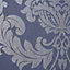GoodHome Ornata Midnight blue Damask Textured Wallpaper