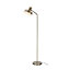 GoodHome Orous Industrial Satin Pewter LED Floor lamp