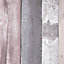 GoodHome Otau Grey Wood effect Smooth Wallpaper Sample