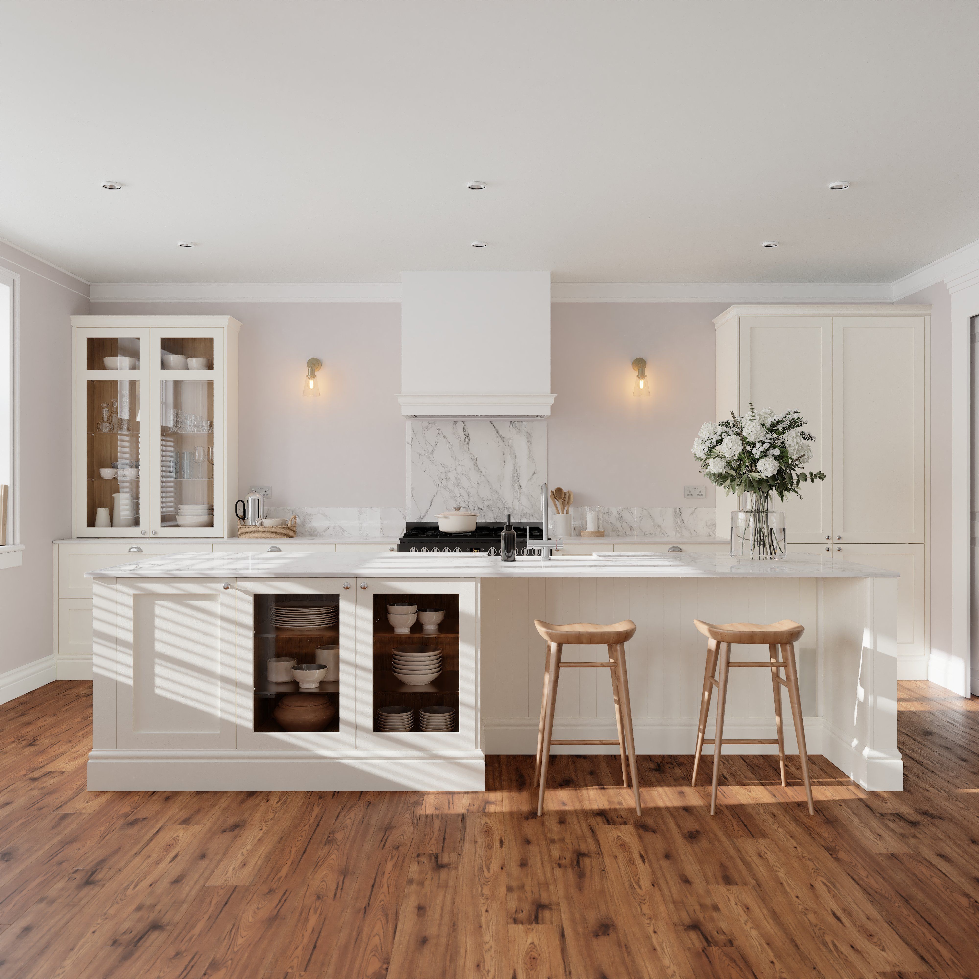 GoodHome Otley Dark Brown Natural Oak Wood effect Structured Laminate Flooring, 1.868m²