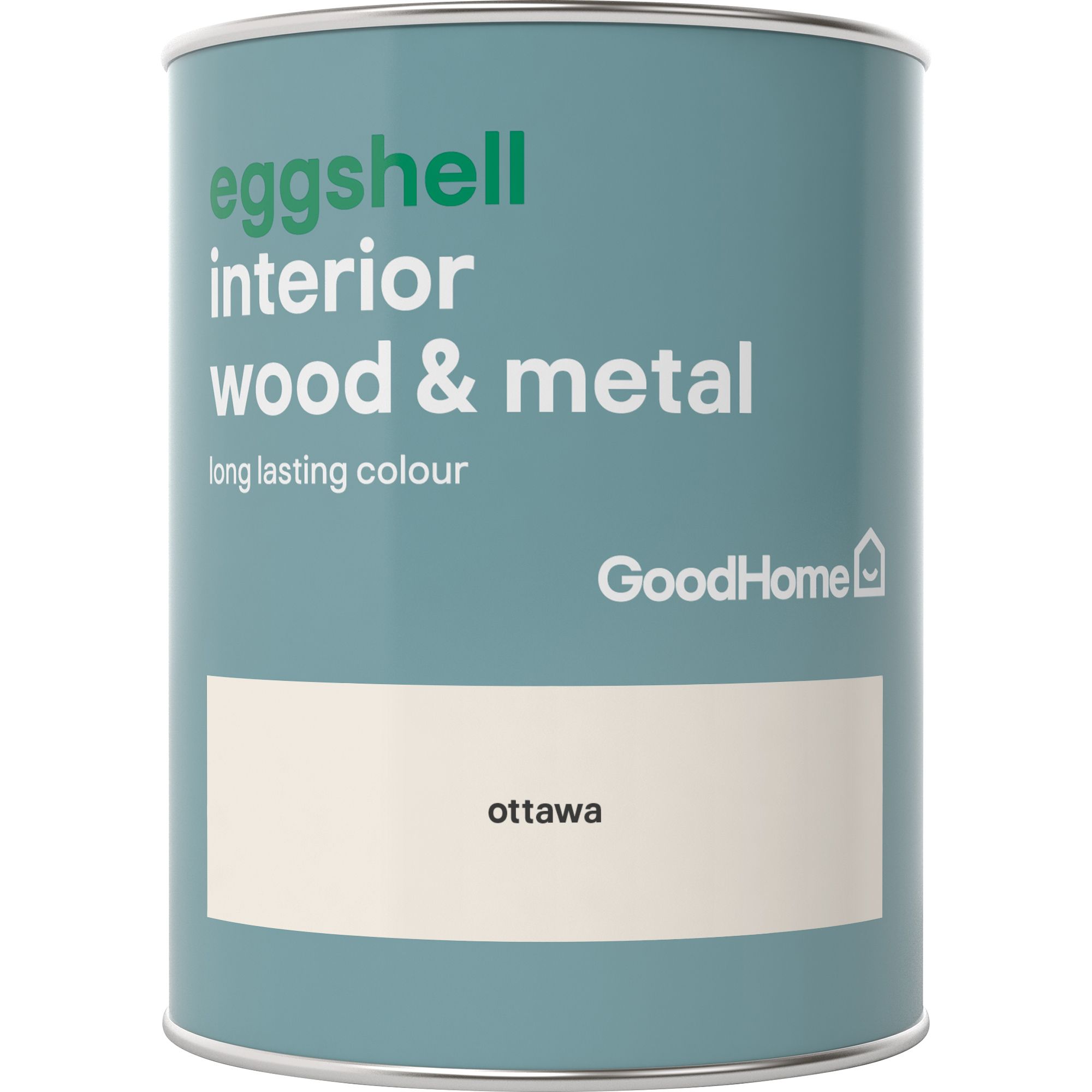 GoodHome Ottawa Eggshell Metal & wood paint, 750ml