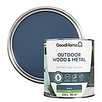 GoodHome Outdoor Bandol Satinwood Multi-surface paint, 2.5L
