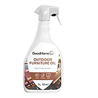 GoodHome Outdoor Clear Satin Furniture Protector, 1L