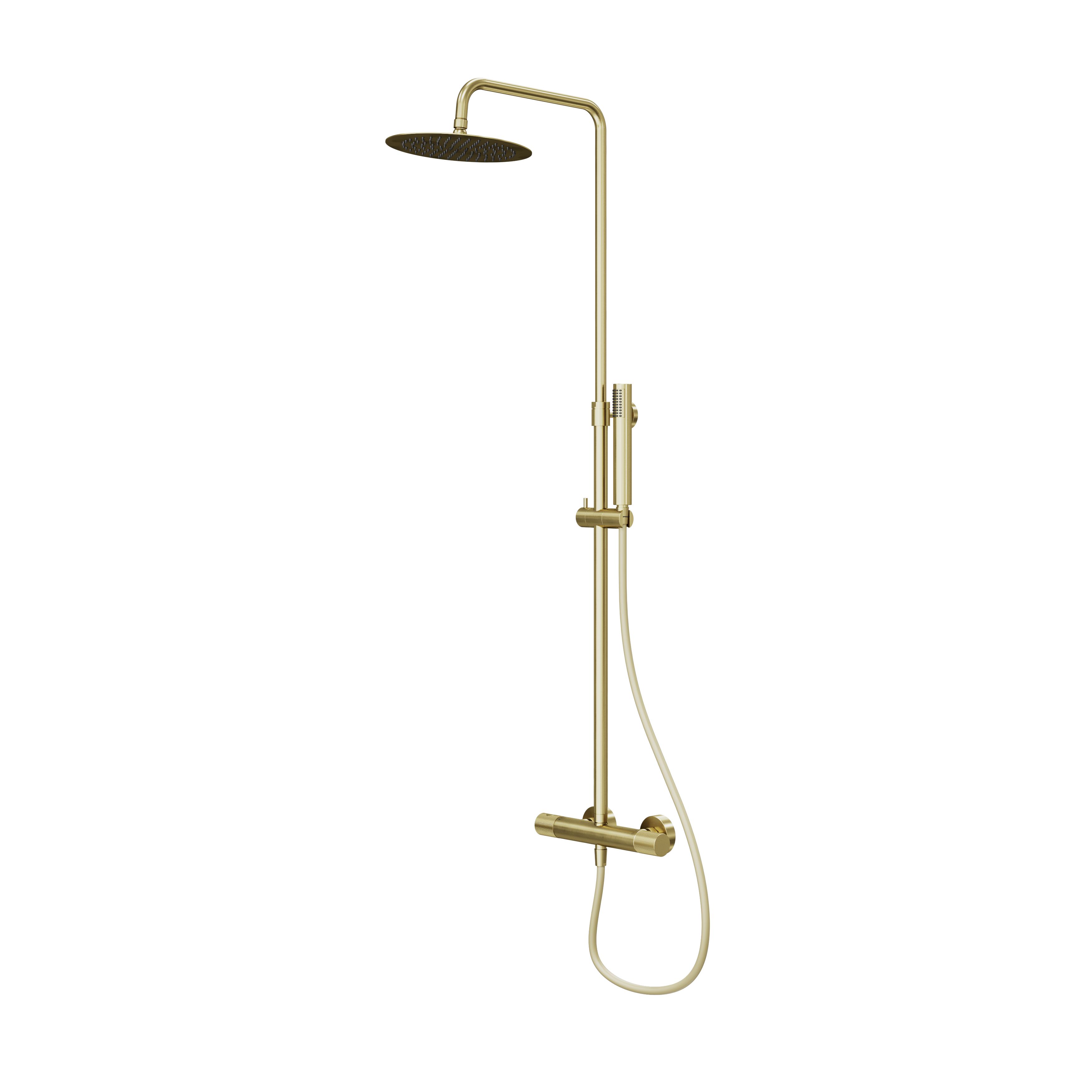 GoodHome Owens Gold effect Thermostatic Multi head shower | DIY at B&Q
