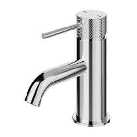 GoodHome Owens Medium Chrome effect Round Basin Mono mixer Tap