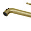 GoodHome Owens XL Satin Brass effect Round Deck-mounted Manual Basin Mono mixer Tap