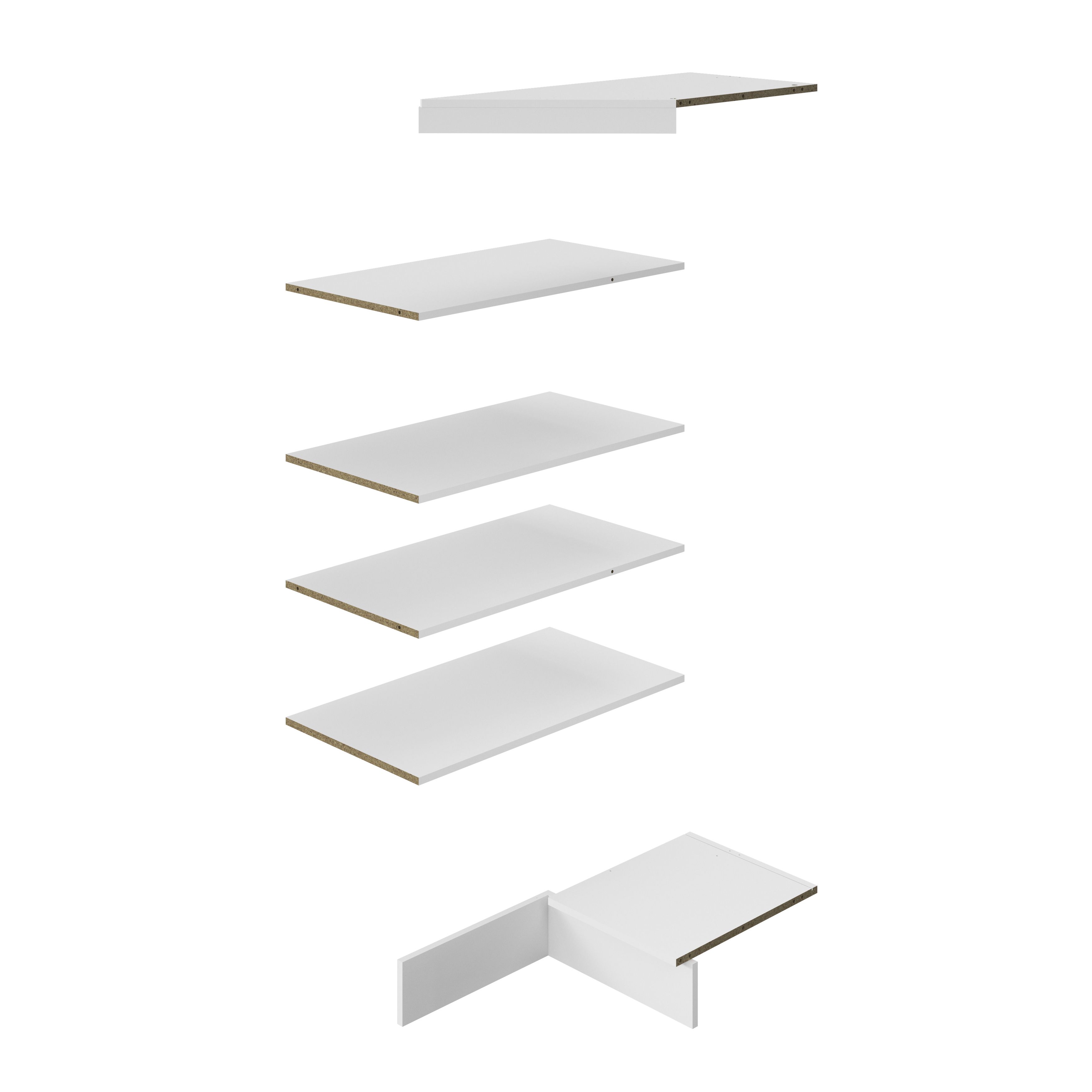GoodHome Pack 1 1007mm Larder shelf pack DIY at B&Q
