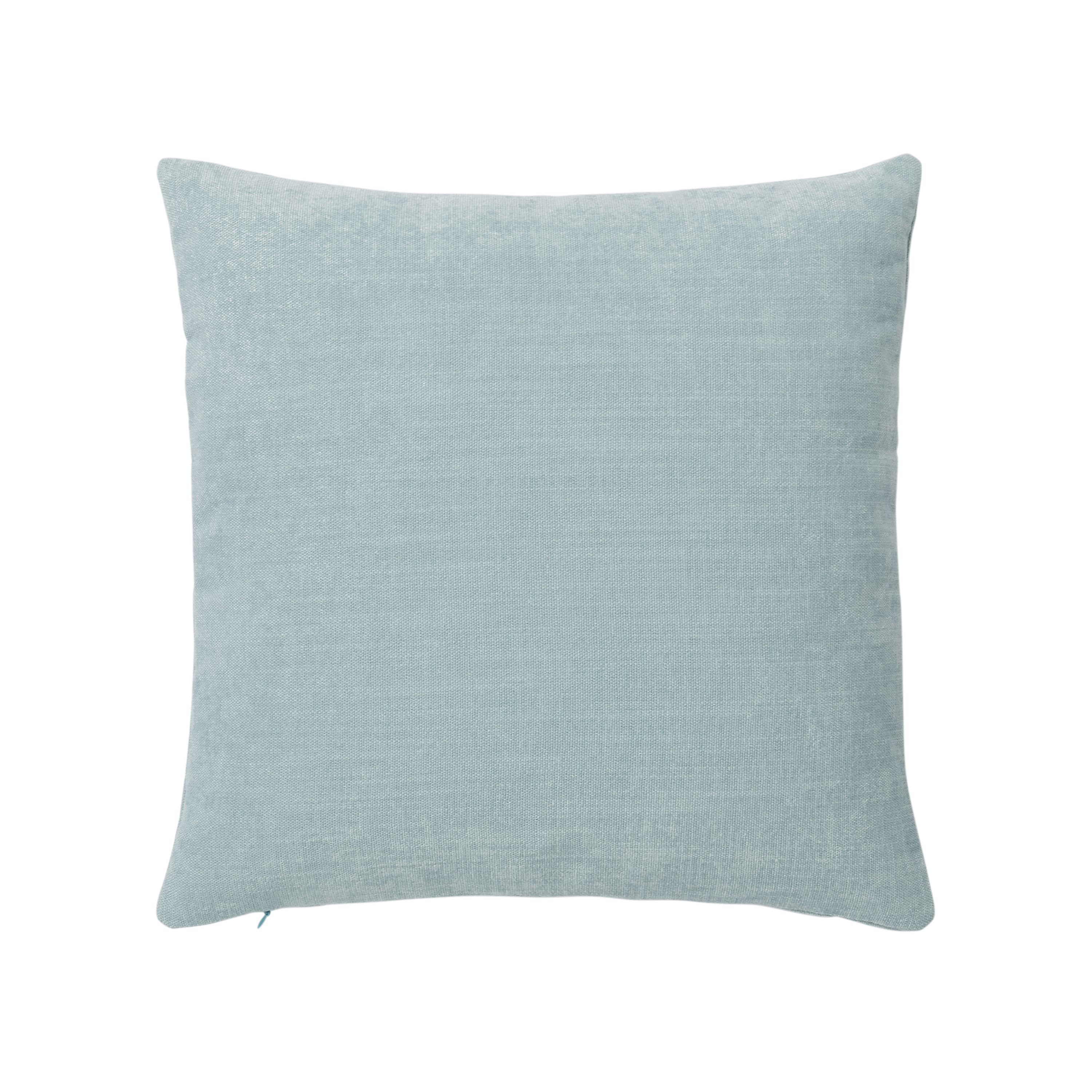 GoodHome Pahea Blue & Green Chenille Indoor Cushion (L)45cm X (W)45cm ...