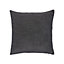 GoodHome Pahea Dark grey Chenille Indoor Cushion (L)45cm x (W)45cm