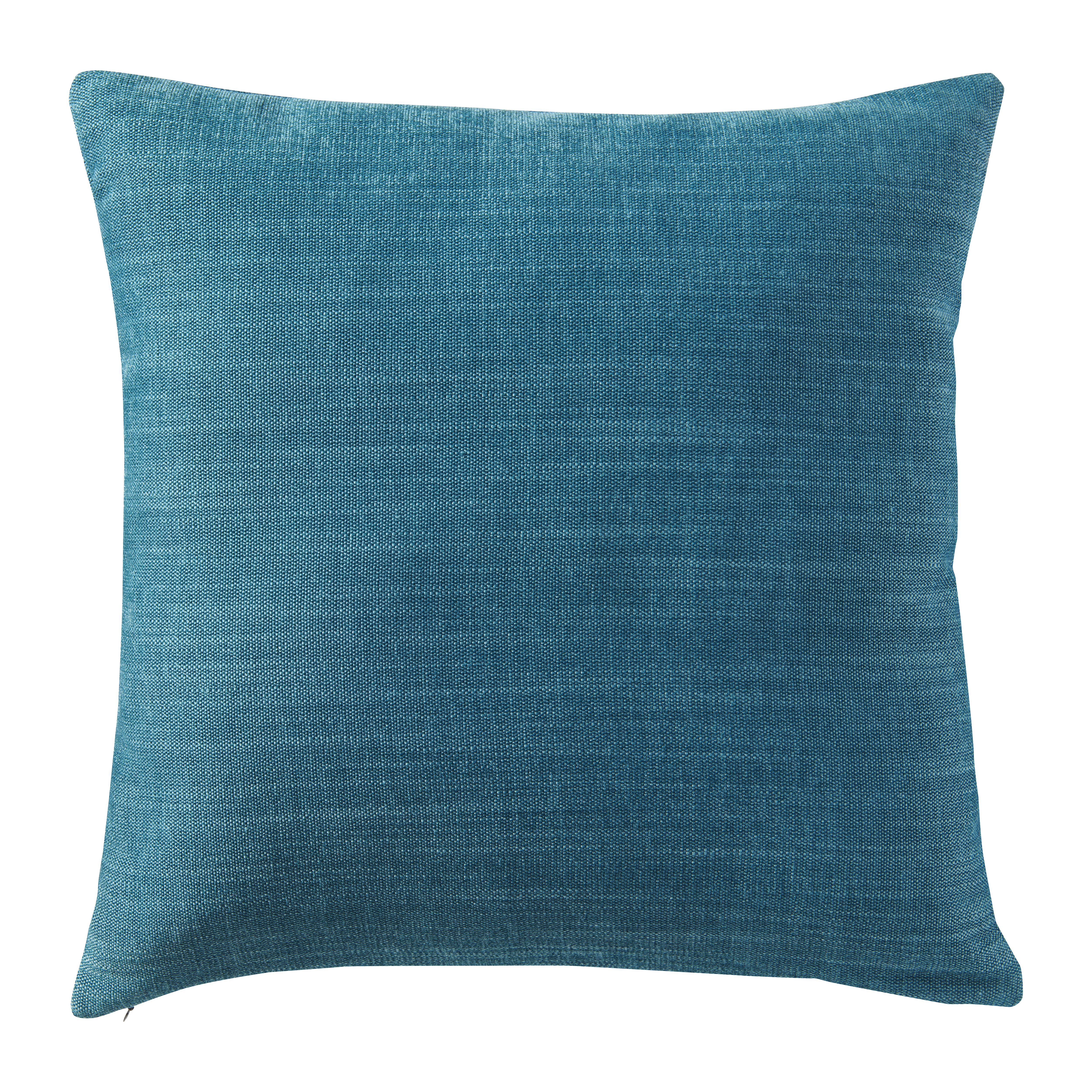 GoodHome Pahea Plain Blue Cushion (L)45cm x (W)45cm | DIY at B&Q