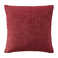 GoodHome Pahea Plain Ruby Cushion (L)45cm x (W)45cm