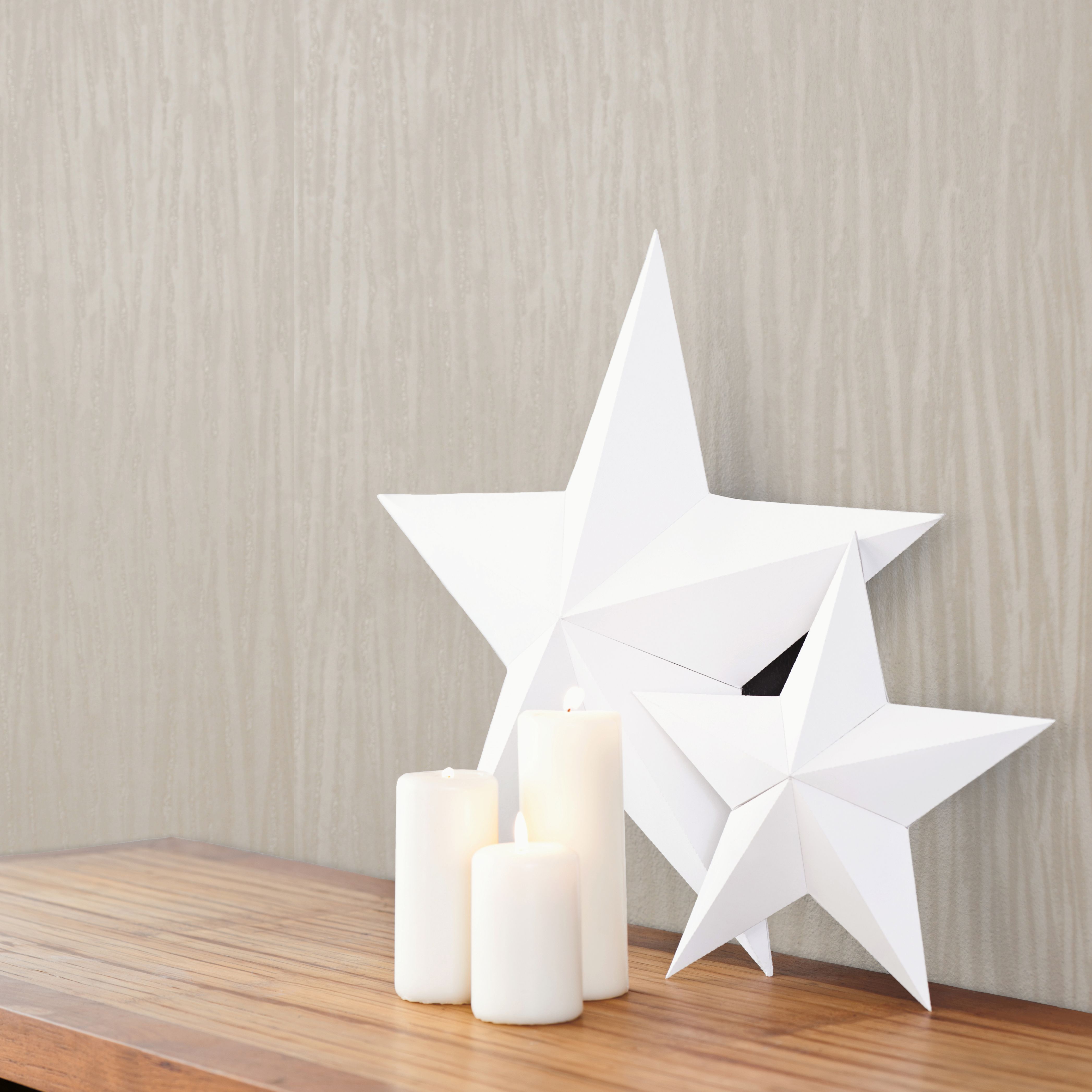 GoodHome Pale gold effect Textured Wallpaper